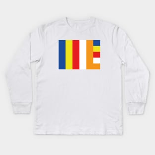 Buddhist Flag Kids Long Sleeve T-Shirt